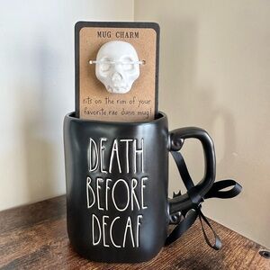 Rae Dunn DEATH BEFORE DECAF 💀